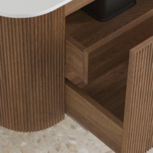 Nomad 1200mm Walnut Wall Hung Single Vanity